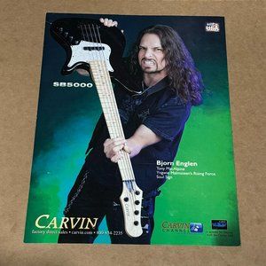 Bjorn Englen of Tony MacAlpine - Carvin Guitars - 2010 Print Advertisement